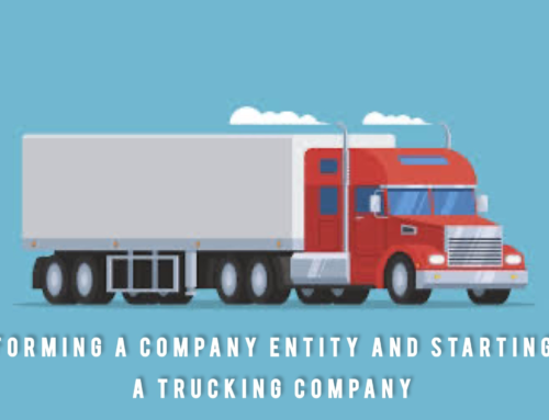 Forming a company entity and starting a trucking company